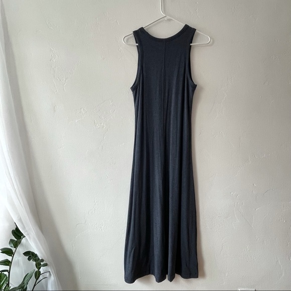 Lou & Grey Midi Sleeveless Tank Gray Casual Dress - Picture 6 of 7